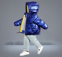 2021 Niños Chaqueta de invierno Abrigo para niños Niña Plata Oro Niños Abrigos con capucha casuales Ropa de bebé Outwear Kid Parka Chaquetas Snowsu1616605