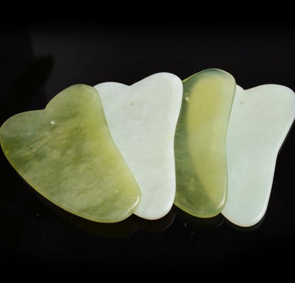 Outils de grattage en Jade naturel chinois Gua Sha, outil de Massage pour le traitement du visage, Massage traditionnel chinois, outils de soins de santé, 2021