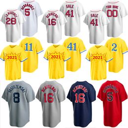 41 Chris Sale 11 Rafael Devers Maillots de baseball personnalisés City Connect David Ortiz Hernandez Bogaerts Verdugo Yastrzemski rouge Williams Hommes Femmes Jeunes