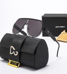 2021 Gafas de sol redondas de marca de diseño clásico UV400 Gafas de marco de oro de gafas Men Mujeres Mirror de vidrio Gafas de sol con caja2566488