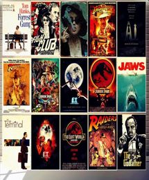 2021 Classic Movie Posters Film Plaque Vintage Metal Tin Signs Cafe Bar Cinema Decor Et Jaws Jurassic Park Retro Painting Wall S1248575