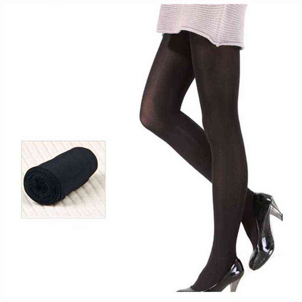 Collants classiques et Sexy pour femmes, noirs, opaques, épais, à la mode, Y1130, 2021