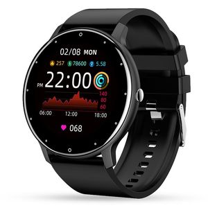 2021 Classic Top Qualité Smart Montre Smart Men ZL02 Plein Touch Femmes Smartwatch Sports Podomètre Temps réel IP67 Bluetooth pour iOS Android Smartwatches