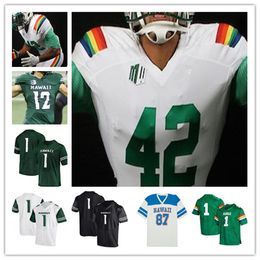 2021 College Hawaii Rainbow Jersey Football Chevan Cordeiro Calvin Turner Darius Muasau Miles Reed Dae Hunter Melquise Stovall Jared Smart Nick Mardner