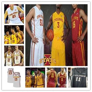 2021 College Men Iowa State Cyclones ISU Jerseys Basketball Rasir Bolton Tyrese Haliburton George Conditt IV Terrence Lewis Jackson Griffin