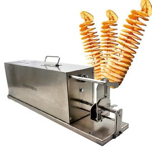 2021 puces en spirale commerciales frites Machine Cutter tour de pommes de terre faisant fabricant automatique extensible trancheuse de pommes de terre électrique
