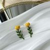 2021 Contragée de fleurs douces fraîches mode femme goujon boucles d'oreilles coréen ESEGANT Tempérament petites boucles d'oreilles bijoux