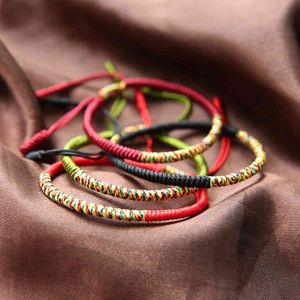 2021 Creatieve geweven armband handgemaakte diamant knoop armband kleurrijk rood hand touw draken boot festival
