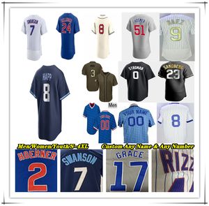 Jersey de béisbol de Wrigleyville Marcus Stroman Marcus Stroman Nick Madrigal Christopher Morel Eric Hosmer Matt Mervis Tucker Barnhart Ron Santo Mark Grace Sandberg