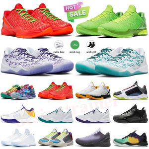 Nike Air Zoom Kobe 4 5 6 8 Protro Reverse Grinch Chaussures de basket - ball pour hommes mambacita Big stage chaos tucke 5 hommes Sport Outdoor sneakers 36 - 46 【code ：L】