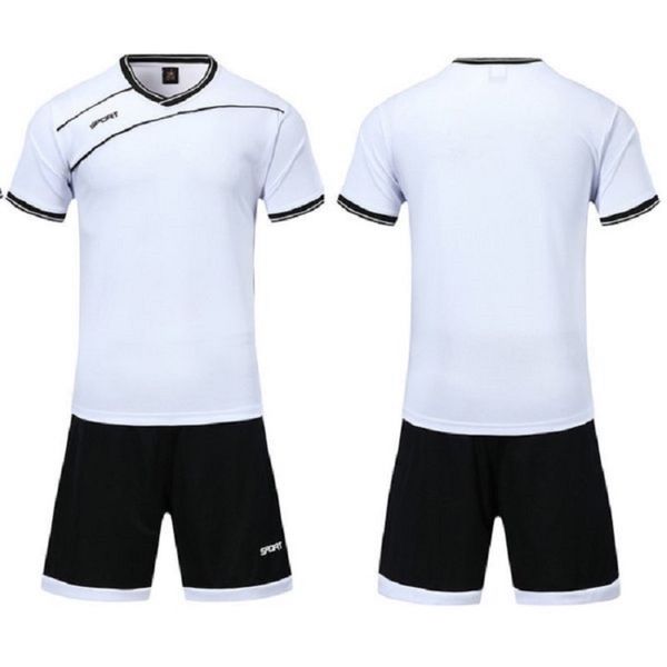 Conjuntos de camisetas de fútbol personalizadas 2021, traje de entrenamiento para niños transpirable y absorbente de sudor de fútbol azul real suave Jersey 34