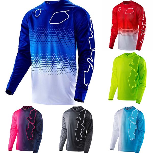 2023 nueva camiseta de motocross Motorcycle Rider Townhill Spring Summer Summer Extreme Sports Breathable manga larga Camiseta