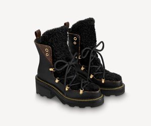 2021 Designer Beaubourg Enkellaarzen Vrouwen Mode Martin Boot Wol Winter Lederen Laarzen Topkwaliteit met Doos Maat EUR 35-42