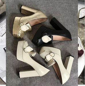 2021 designer mode femmes chaussures formelles super haut talon nappe phréatique gland métal bouton logo qualité authentique luxe élégant 35-41