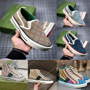 Designer Sneakers Casual Chaussures Tennis 1977 Femmes Hommes Slip-on Italie Luxe Classique Jacquard Denim Vintage Baskets Skate