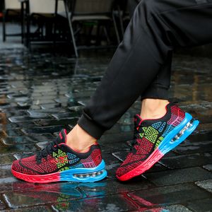 2021 Diseñador Zapatos para correr para hombres Mujeres Azul Gris Rojo Moda para hombre Entrenadores de alta calidad Deportes al aire libre Zapatillas de deporte Tamaño 35-45 ew