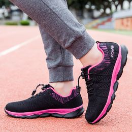 2021 Designer Running Schoenen voor Dames Rose Red Fashion Womens Trainers Hoge Kwaliteit Outdoor Sports Sneakers Maat 36-41 WJ