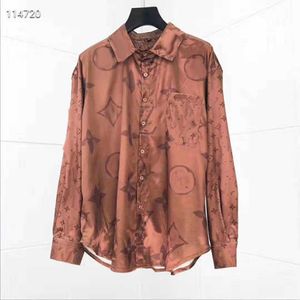 2021 Camisas de diseñador Camisa con estampado de moda para hombre Hawaii Floral Camisas casuales Hombres Slim Fit Manga larga Variedad