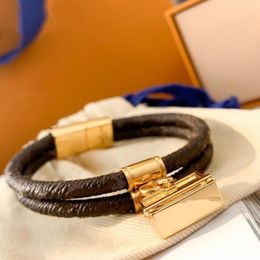 2021 Designer Snap Armband Patroon Mode-sieraden Vrouwen Leer Unisex Paar Armbanden238r