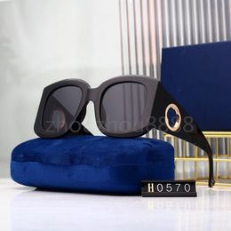 Nuevo lujo 54 mm mujeres y hombres gafas de sol moda marco completo señoras vintage retro diseñador de marca de gran tamaño mujer ocio gafas de sol Tide0570