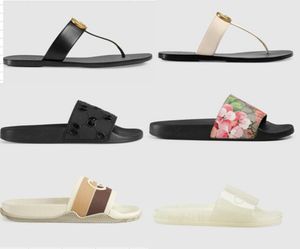 2021 Designer femme pantoufles hommes pantoufles Gear bottoms tongs femmes saisissant sandales de luxe mode causal flip flop taille 35-46 avec boîte