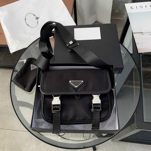 2023 Designer Mens Fashion Briefcases Crossbody Bags Nylon Messenger Bag Women Luxurys Purses Shoulder Purse with Triangle
