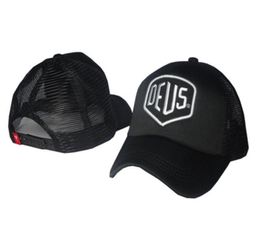 2021 Deus ex Machina Baylands Trucker Snapback Black Motorcycles Mesh Baseball Hat Sport Luxury Octobre Basketball Cap ajusté 7025989