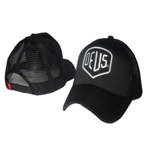 2021 Deus Ex Machina Baylands Trucker snapback negro MOTOCICLETAS malla gorra de béisbol deporte lujo octubre Gorra de baloncesto ajustable 4362538