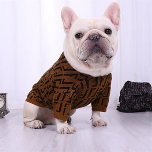 2021 DH Gate Dog Apparel Moderne Flora Jacquard Pet Sweaters Fashion Warm Soft Bulldog Hoodies Indoor Elastische Winddicht katten C215L