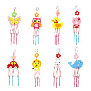 2021 DHL Kids DIY Wind Chimes Creative Feel Craft Foam for Children Sets Garden Home Party Accessories