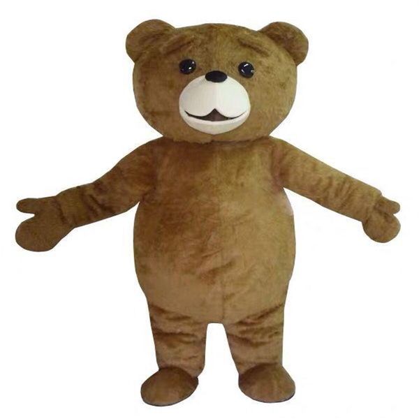 2021 discount usine Ted Costume ours mascotte Costume taille adulte noël carnaval fête d'anniversaire fantaisie Outfit238V