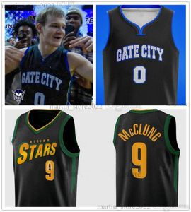 2023 Rising Stars Basketball Jerseys 9 Mac McClung Gate Noir Blanc City High School Chemises de sport