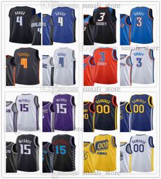 2021 Draft Picks Basketball Jerseys 4 Jalen Suggs 3 Josh Giddey 00 Jonathan Kuminga 15 Davion Mitchell Bleu Blanc Marine Noir Violet Jaune O