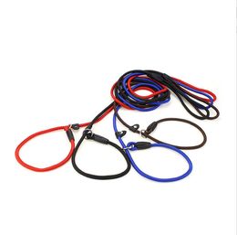 2021 Durable Pet Dog Nylon Corde Formation Laisse Slip Lead Strap Réglable Traction Collier Pet Animaux Corde Fournitures Accessoires0.6 * 130cm