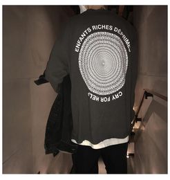 2021 Enfants Riches Defimes Autumn New Long Sleeve T -shirt Men 100 katoen oneck tops Gedrukte hoogwaardige T -shirt 0L5C5057422