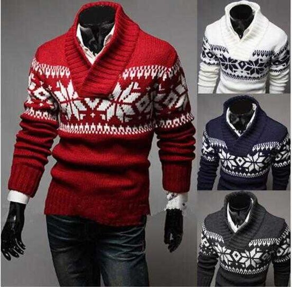 2021 Angleterre style hommes pull pulls pull Slim col rond hommes pull mode hommes chandails de noël Y0907