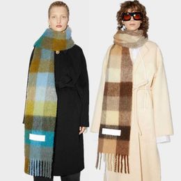 2022 mode Europa nieuwste herfst en winter multi color verdikte geruite damessjaal AC met verlengde geruite sjaal paar warme sjaal G0922