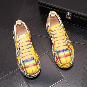 2021 européen Hip Hop Designer Graffiti chaussures décontractées pour hommes baskets de luxe fond épais plate-forme mocassins Zapatos Hombre