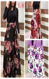 2021 Explosieproed European Round Neck Flower Print Dress S M L XL XXL Multicolor Multicode Support Mixed Batch9376748