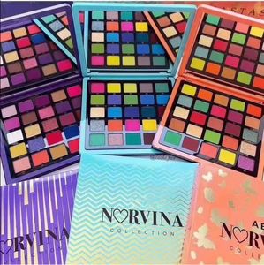 2021 Maquillage des yeux Cadeau de Noël Glitter Shimmer EyeShadow 25 Couleur Matte Metallic Flash Eyeshadows Palette Violet Orange Bleu 3 Styles