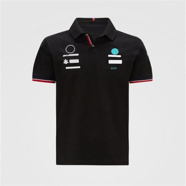 2021 F1 Fórmula Uno traje de carreras LOGOTIPO de coche traje de equipo traje de carreras de rally de coches camiseta de manga corta POLO conmemorativo masculino medio-300O