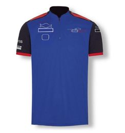 2021 F1 Formula One Team Uniforme Logo de voiture Combinaison de course F1 à séchage rapide et respirante T-shirt à manches courtes Polo Chemise revers voiture ov315j