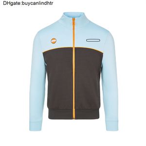 2021 F1 Gulf Classic Hoodie Mclaren Team Cycling Jersey Sports de plein air Veste à manches longues H65G