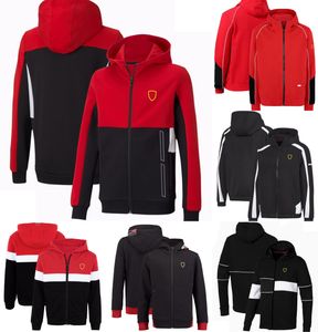 F1 Team Zip Up Sweat à capuche Formule 1 Logo Fans Sweat-shirt décontracté Automne Hiver Mode Homme Manteau Chaud Racing Moto Vestes Tops