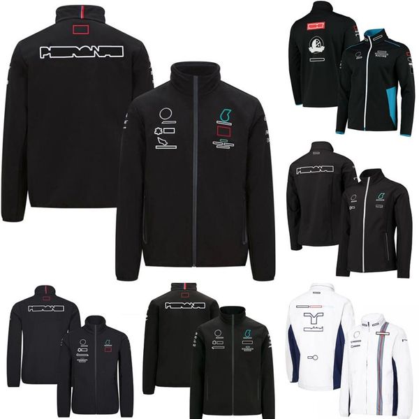 2021 F1 veste Formule 1 Team Racing Suit Fans Casual Zip Up Jacket Logo de voiture personnalisé Vestes Automne Hiver Vêtements de travail Men'250k