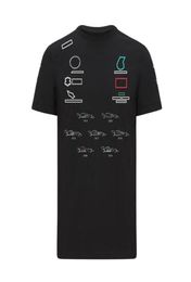 2021 F1 Racing Suit Team personnalisé à manches courtes chemise à col rond hommes039s moto t-shirt vêtements de travail de voiture logo de voiture costume de course9309756