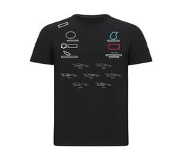 2021 F1 racepak team custom shirt met korte mouwen en ronde hals men039s motorfiets t-shirt auto werkkleding auto logo racepak3631003