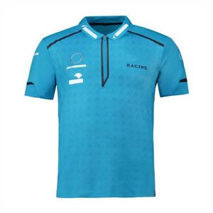 2021 F1 T-shirt Formula One Car Logo Team Uniforme Costume de course T-shirt à manches courtes Polo Homme Polo sur mesure Vêtements de club de voiture248Q
