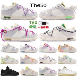 2023 Fashion Designer The50 Mens Running Shoes Low Luxury Swateboard Sneaker Unique Personnalit￩ Plateforme d￩contract￩e Chaussure plate Men de basquette Femme Trainers Chaussuress