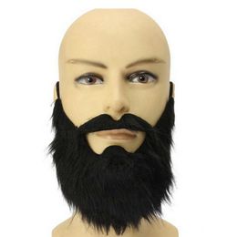 2021 Fake Black Beard False Snor Fancy Dress False Black Beards Halloween Party Masks Prom Props for Cosplay